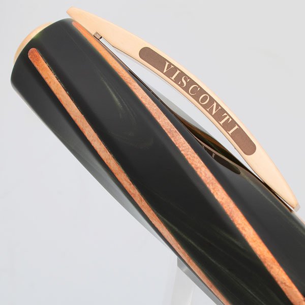 Visconti Divina Elegance Fountain Pen - Green & Bronze, 23k Pd